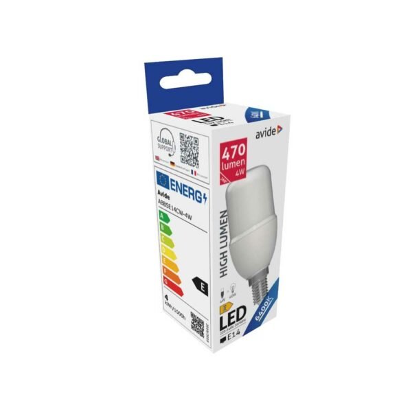 Avide LED Bright Stick Bulb T37 4W E14 CW 6400K - Image 2