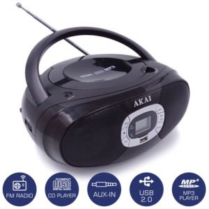 5514883-0614-Akai BM004A-614 Φορητό HiFi με ραδιόφωνο