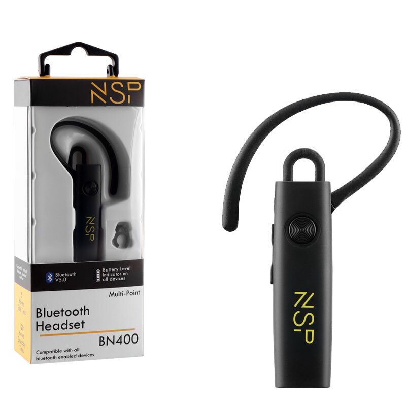 NSP BN400 Bluetooth v5.0 hands free multipoint με κλιπ για κορδόνι - Image 2
