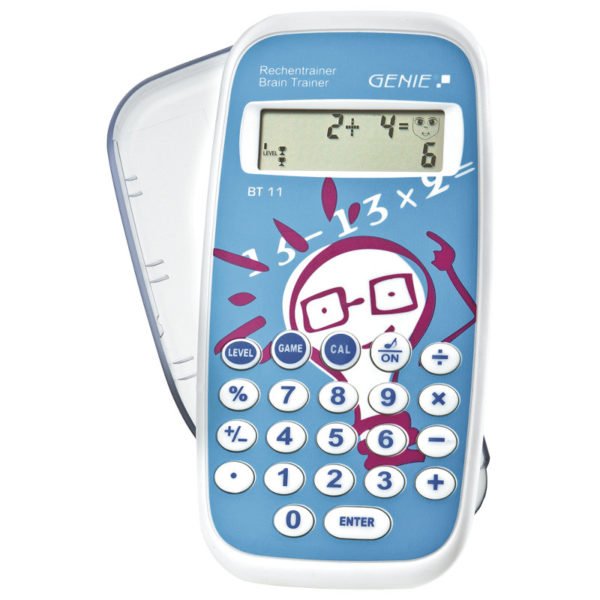 55110649-0056-Genie BT 11 Εκπαιδευτική αριθμομηχανή τσέπης με 300.000 ασκήσεις