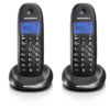 5514587-9213-Motorola C1002LB  (Ελληνικό Μενού) Διπλό ασύρματο τηλέφωνο