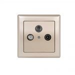 Πρίζα Τηλεόρασης, FM και Sat Τερματική Daria Satin