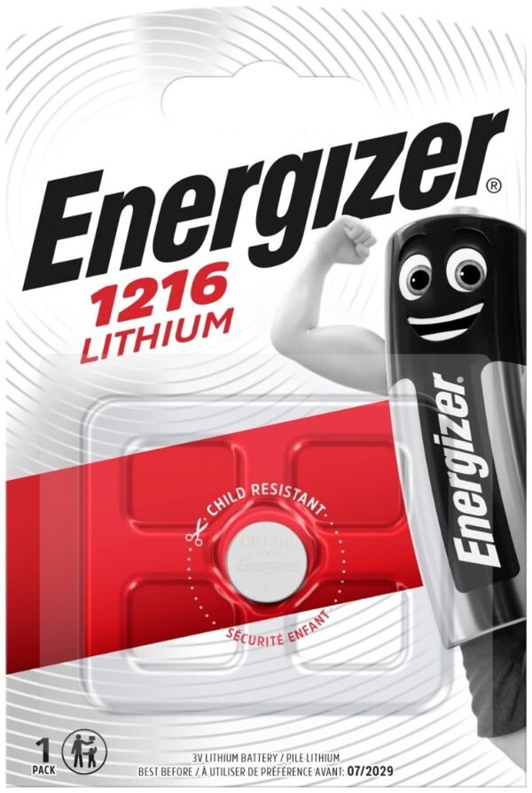Energizer Coin Cell Lithium CR1216