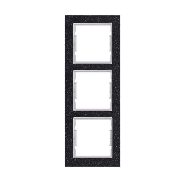 Πλαίσιο Τριπλό Κάθετο Elitra Plus Corian® Black Quartz