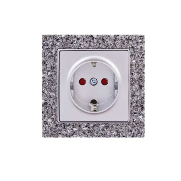 Πρίζα Σούκο με Προστασία Παιδιών Elitra Plus Corian® Mont Blanc