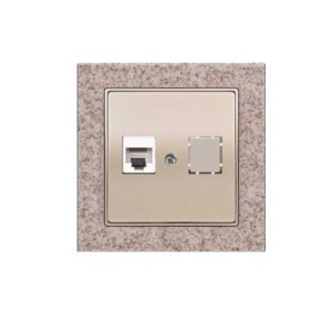 Πρίζα Data RJ45 Μονή C6 Elitra Plus Corian® Sand Stone