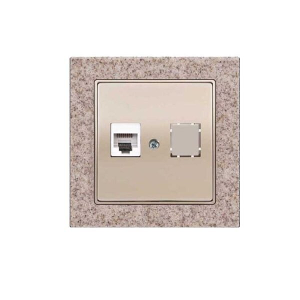 Πρίζα Data RJ45 Μονή C6 Elitra Plus Corian® Sand Stone