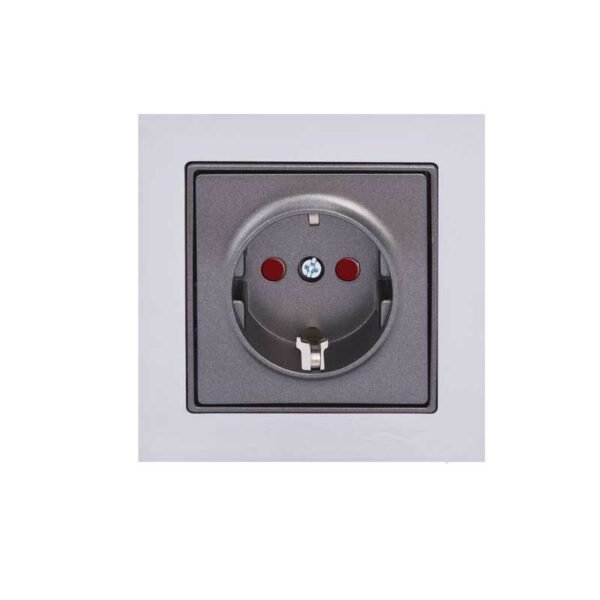 Πρίζα Σούκο Ασφαλείας Elitra Plus Μέταλλο Steel Chrome