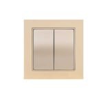 Διακόπτης Κομυτατέρ Μέταλλο Elitra Plus Satin Steel