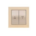 Μπουτόν Ρολλών Elitra Plus Μέταλλο Steel Satin