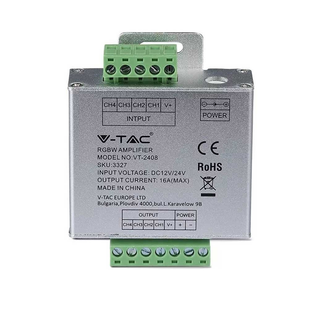 V-TAC 3327 Ενισχυτής Σήματος RGB+ W για Ταινίες Led