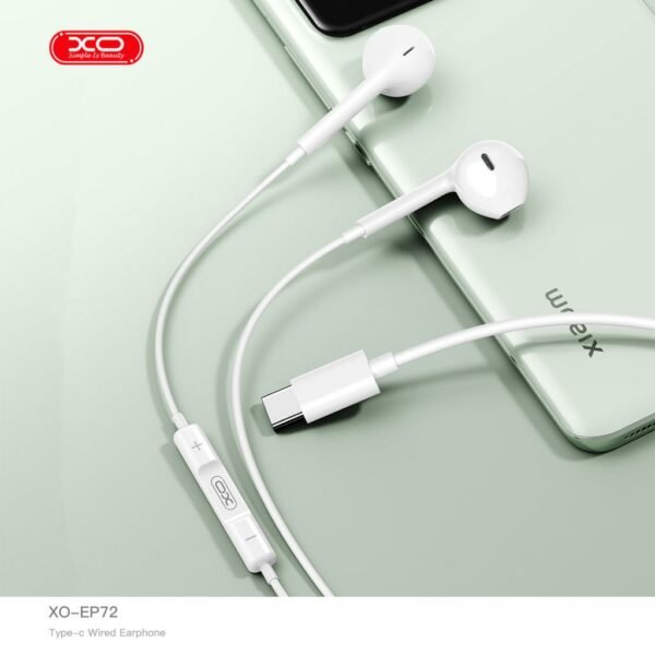 XO EP72 Original Series Second Generation Type-C Digital Decoded Half In ear Earphone White