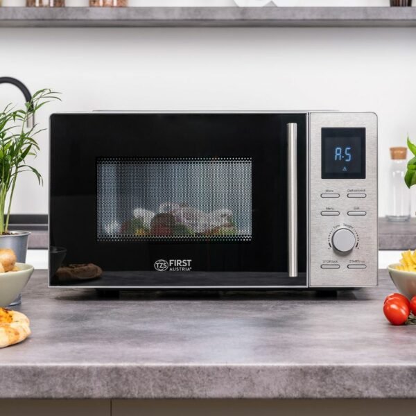 First Austria FA-5002 Ιnox φουρνάκι μικροκυμάτων 700W-grill 800W – μικτά 20L - Image 10