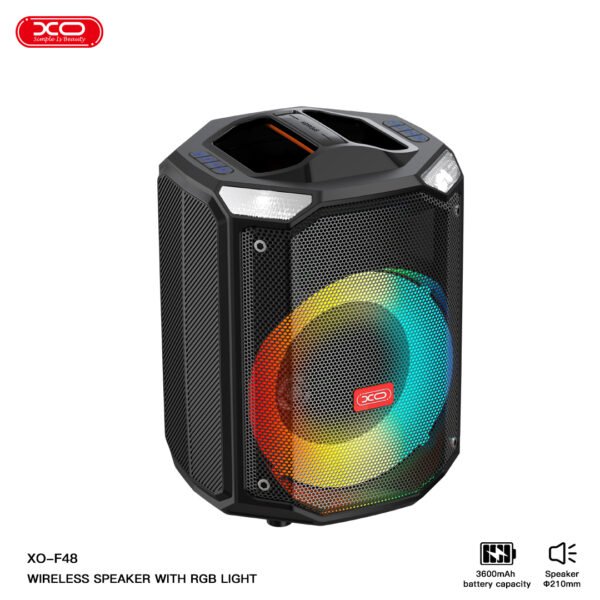 XO F48 Dual 8" RGB Bluetooth Speaker 40W (with remote control) - Image 6