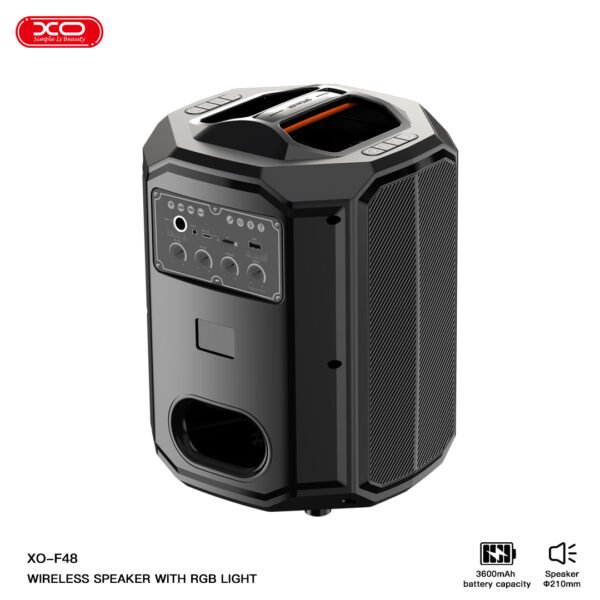 XO F48 Dual 8" RGB Bluetooth Speaker 40W (with remote control) - Image 4