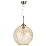 InLight Κρεμαστό φωτιστικό από μελί κρακελέ γυαλί (4289-Α-Μελί)