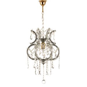 InLight Κρεμαστό φωτιστικό από οξυντέ μέταλλο γυαλί και κρύσταλλα (5250-1-Οξυντέ)