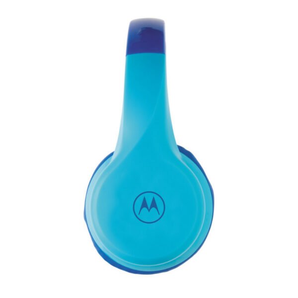 Motorola Moto JR300 BL Μπλε ασύρματα on ear Bluetooth παιδικά ακουστικά με splitter - Image 2