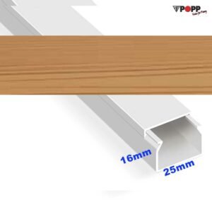 Κανάλι Αυτοκόλλητο 25x16mm SpeedFix Απομίμηση Ξύλου Ανοικτό Βέργα 2μ Μήκος