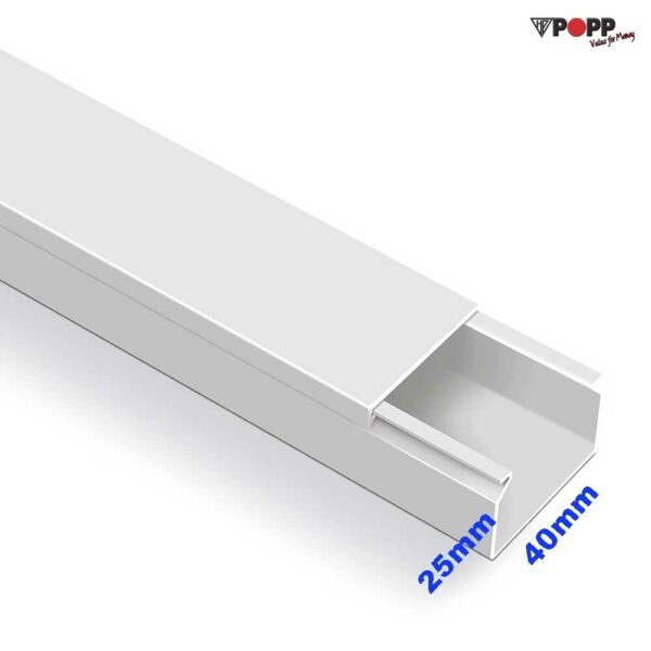 Κανάλι Αυτοκόλλητο 40x25mm SpeedFix Απλό Βέργα 2μ Μήκος