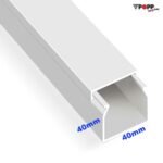 Κανάλι Αυτοκόλλητο 40x40mm SpeedFix Απλό Βέργα 2μ Μήκος