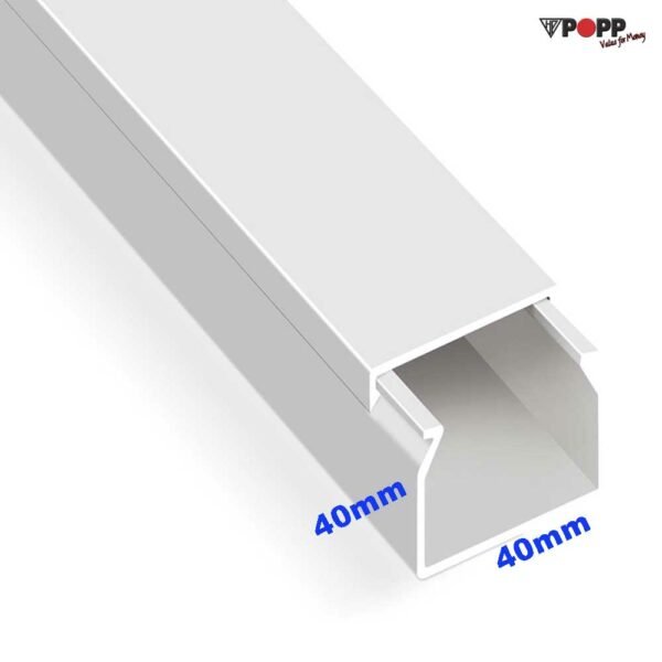 Κανάλι Αυτοκόλλητο 40x40mm SpeedFix Απλό Βέργα 2μ Μήκος