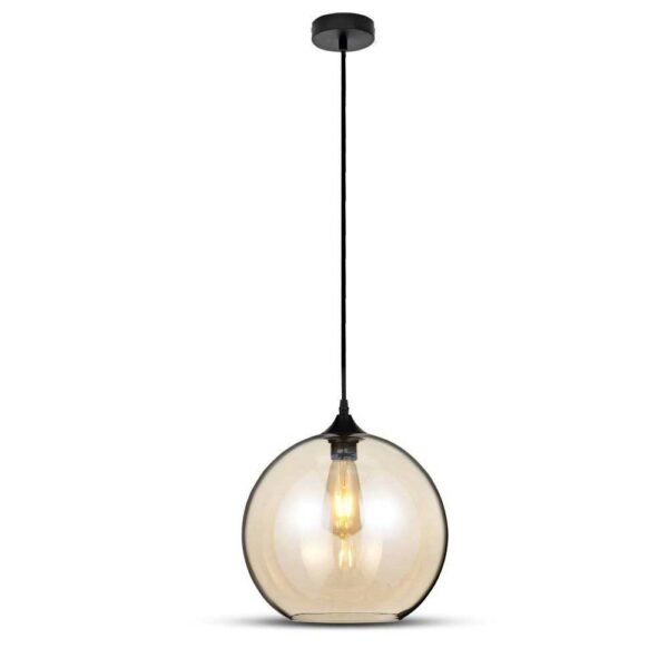 Κρεμαστό Φωτιστικό 1Φ Amber Γυαλί V-TAC 3866