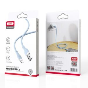 XO NB208 Liquid Silicone Data Micro Cable Blue