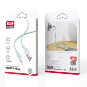 XO NB208 Liquid Silicone Data Micro Cable Green