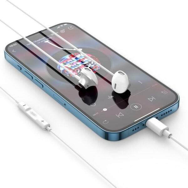 XO EP71 original series cracked version Lightning in ear metal digital call earphones - Image 8