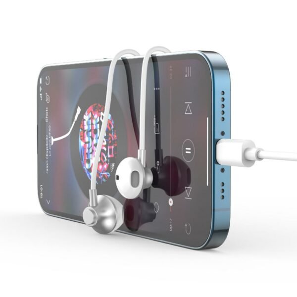 XO EP71 original series cracked version Lightning in ear metal digital call earphones - Image 6