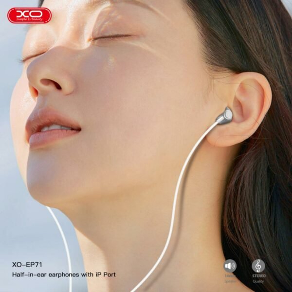 XO EP71 original series cracked version Lightning in ear metal digital call earphones - Image 3