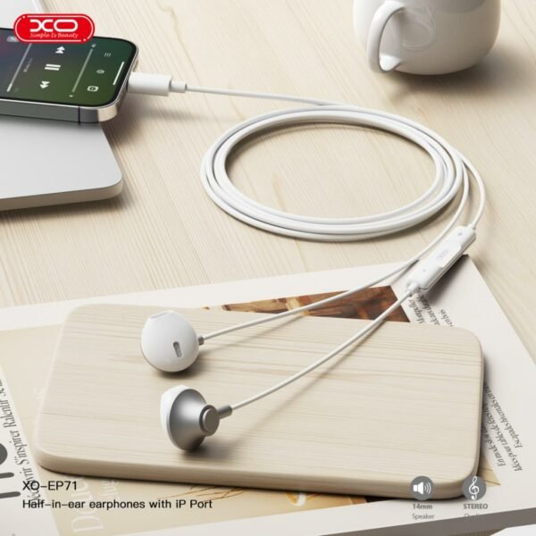 XO EP71 original series cracked version Lightning in ear metal digital call earphones - Image 2