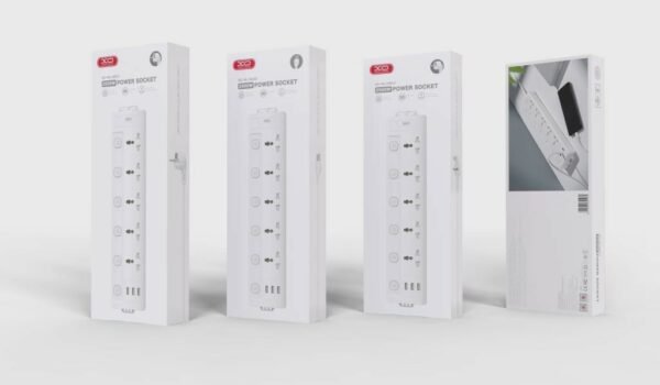 XO WL19 (EU) long row 5AC jack+USB-A+1USB-C with independent switch - Image 3