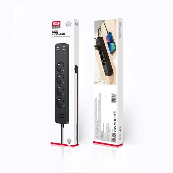 ΧΟ WL10 (EU) 4USB function socket 1.8 meters (4AC+4USB) - Image 6