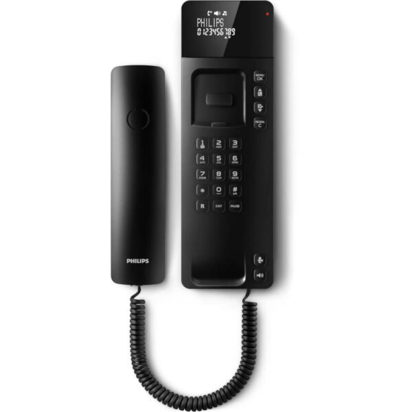 Philips M110B/GRS Μαύρο Ενσύρματο τηλέφωνο γόνδολα με οθόνη και ανοιχτή ακρόαση συμβατό με ακουστικά βαρηκοΐας - Image 8