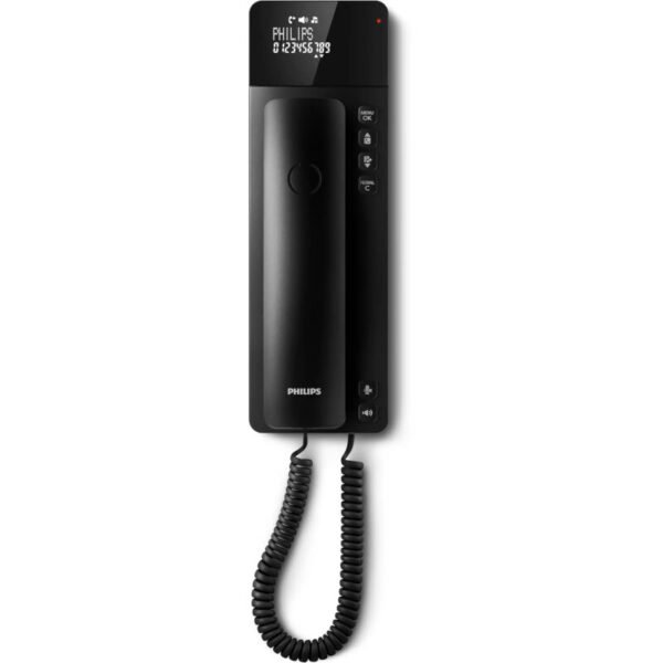 Philips M110B/GRS Μαύρο Ενσύρματο τηλέφωνο γόνδολα με οθόνη και ανοιχτή ακρόαση συμβατό με ακουστικά βαρηκοΐας - Image 5