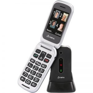 Olympia MIRA GR Μαύρο (Ελληνικό Μενού) Κινητό τηλέφωνο για ηλικιωμένους με κουμπί SOS
