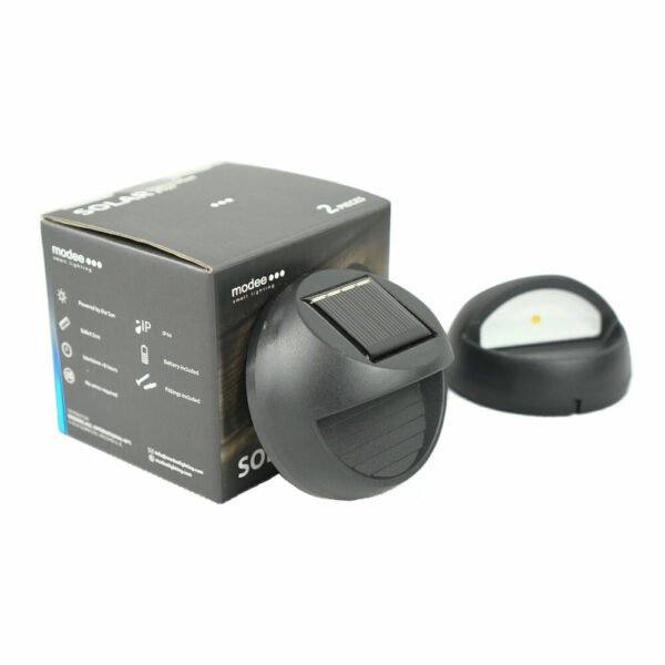Modee Απλίκα Ηλιακή 6 lumens Ø80x45mm 2 Τεμάχια - Image 5