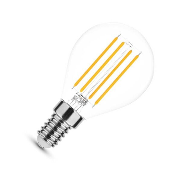 Modee LED Filament Σφαιρική 4W E14 360° Θερμό Λευκό 2700K Υψηλής Φωτεινότητας - Image 3