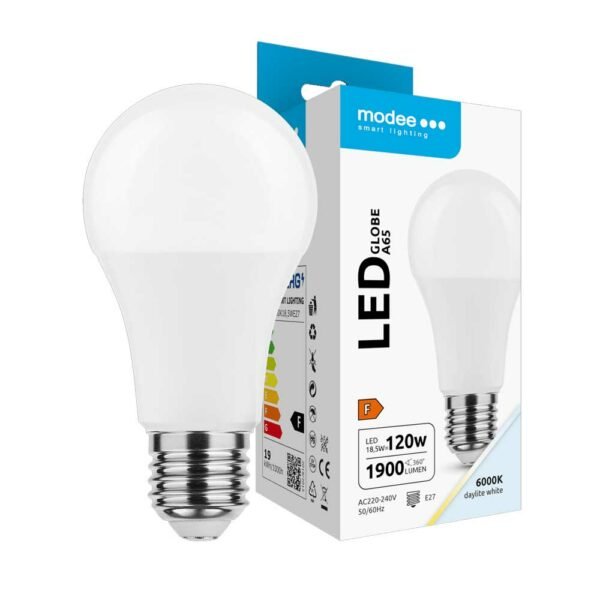 Modee LED Globe A65 18,5W E27 270° 6000K (1900 lumen) ERP