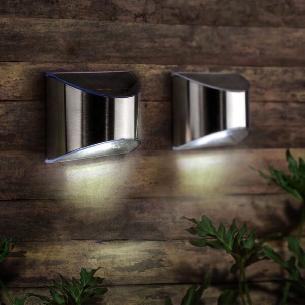 Modee Απλίκα Ηλιακή 6 lumens Ø80x45x100mm 2 Τεμάχια - Image 3