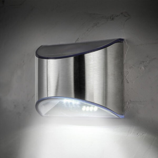 Modee Απλίκα Ηλιακή 6 lumens Ø80x45x100mm 2 Τεμάχια - Image 4