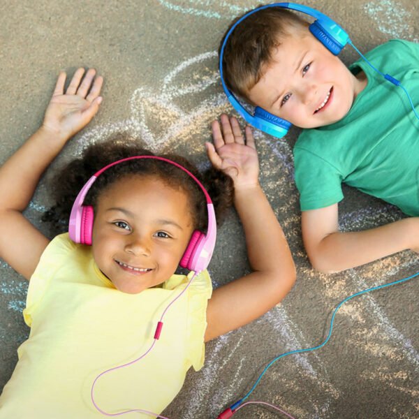 Motorola JR200 Pink Οn ear παιδικά ακουστικά Hands Free με splitter - Image 2