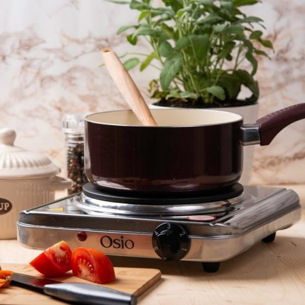 Osio OHP-2418 Μονή ηλεκτρική εστία κουζίνας inox 18.5 cm με θερμοστάτη 1500 W - Image 2