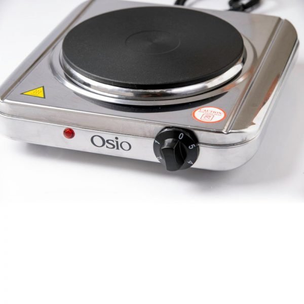 Osio OHP-2418 Μονή ηλεκτρική εστία κουζίνας inox 18.5 cm με θερμοστάτη 1500 W - Image 5
