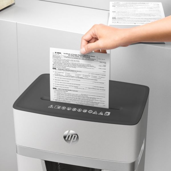 HP OneShred 15CC – 2803 Καταστροφέας εγγράφων με συνδετήρες και καρτών Cross Cut P4 – 15 x A4 – 20L - Image 3