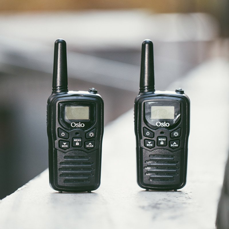 Osio OPM-1050 Mαύρο Επαναφορτιζόμενο PMR Walkie Talkie με φακό και καλώδιο 8 km – 0.5W - Image 11