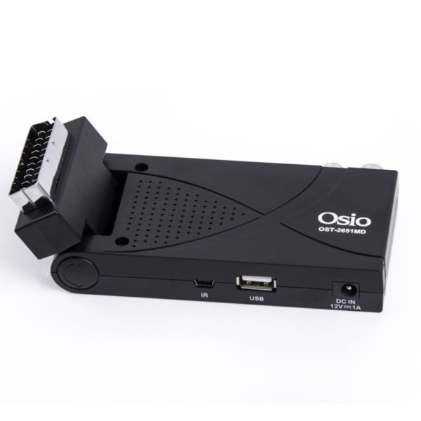 Osio OST-2651MD DVB-T/T2 Full HD H.265 MPEG-4 Ψηφιακός δέκτης με USB, χειριστήριο για TV & δέκτη και SCART - Image 5