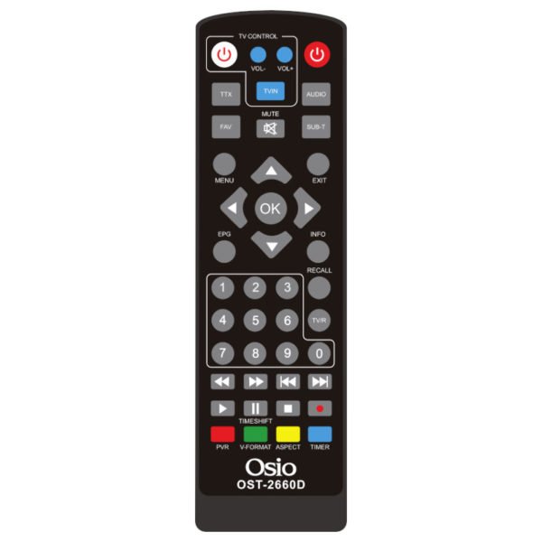 Osio OST-2660D DVB-T/T2 Full HD H.265 MPEG-4 Ψηφιακός δέκτης με USB και χειριστήριο για TV & δέκτη - Image 4
